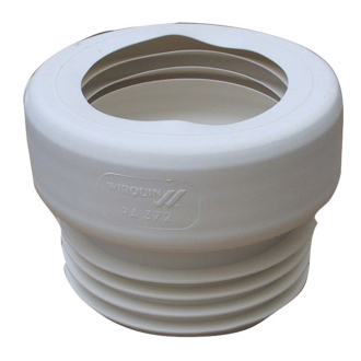 Sortie de cuvette wc droite à lèvres