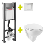 SMART ROCK, wc suspendu autoportant universel gain de place