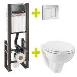 SAFYR CONTEMPORAINE, pack complet wc suspendu sol