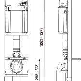 LINEO STONE, WC suspendus universel
