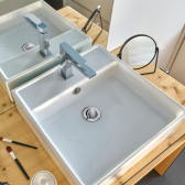 Bonde de lavabo à clapet rotatif