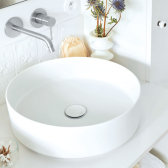 Bonde Quick-clac avec corps de bonde sans trop-plein pour lavabo encastré