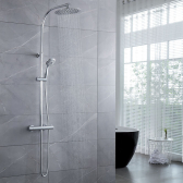 MILANO COMFORT, colonne de douche à mitigeur thermostatique en laiton avec sécurité à 38°