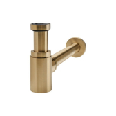 LINÉIS MINI, siphon de lavabo design en laiton chromé