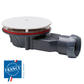 Bonde de douche SLIM+ dôme ABS pour receveur extraplat