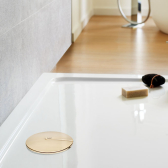 Bonde de douche SLIM+ dôme ABS pour receveur extraplat