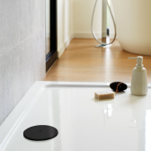 Bonde de douche SLIM+ dôme ABS pour receveur extraplat