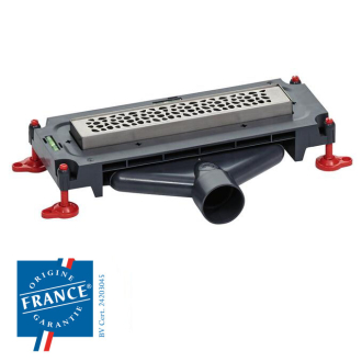 SO'LINE, caniveau de douche à l'italienne extraplat avec guides pentes