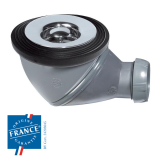 JAMES, bonde de douche pour receveur D60 grille en abs chromé