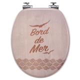 BORD DE MER, abattant wc trendy line soft close bois
