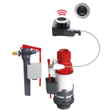 Mécanisme de wc à activation infrarouge + robinet flotteur servo-valve latéral Jollyfill