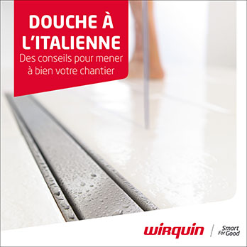 Douche à l'italienne à carreler